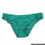 Apt 9 Ruched Side Tab Swim Bikini Bottom for Women Green B01H3UPJ6Y